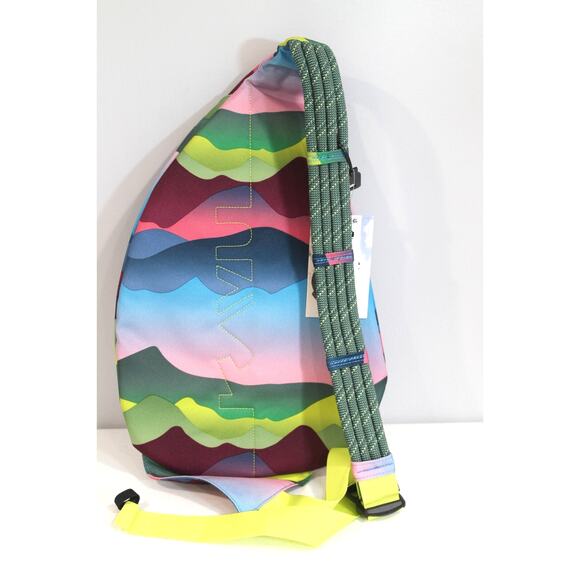 Kavu Crossbody Backpack Beach Hiking Rope Sling Bag Multicolor Mountain Fade - Picture 4 of 16